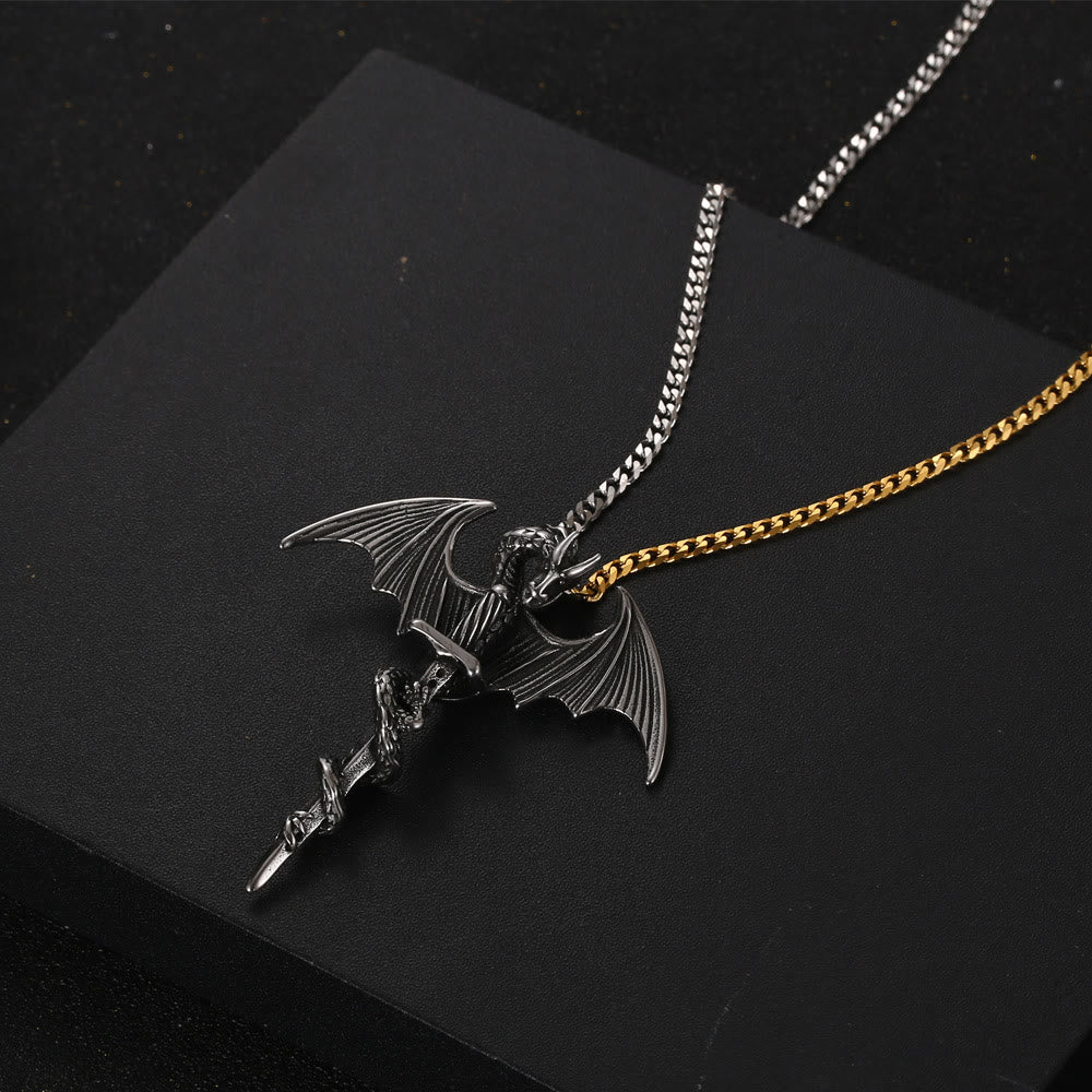 Pterosaur Sword Flying Dragon Necklace