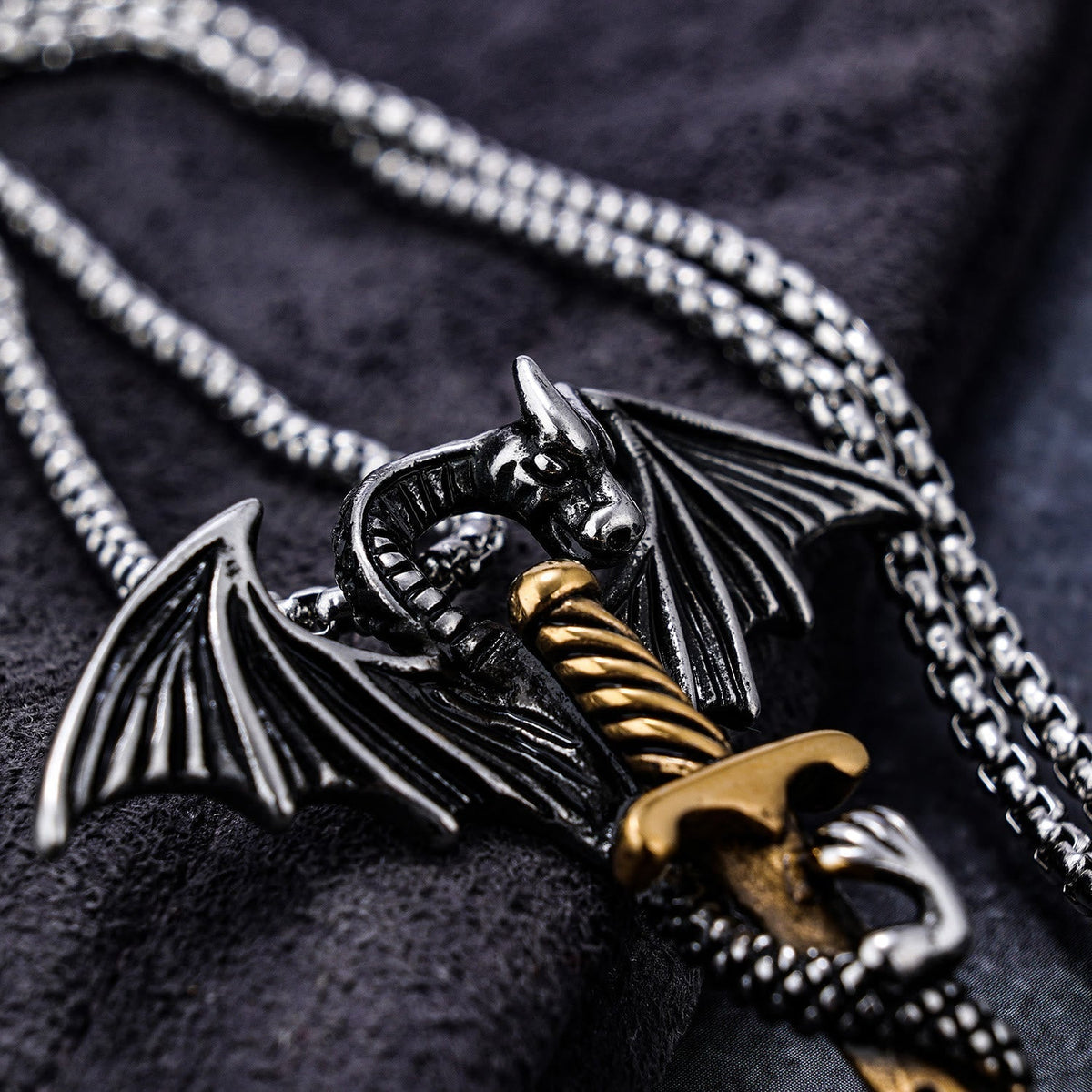 Pterosaur Sword Flying Dragon Necklace