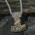 Norse Dragon Bite Valknut Necklace