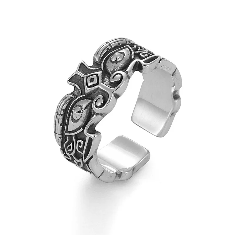 Men Vintage Gluttonous Divine Beast Ring
