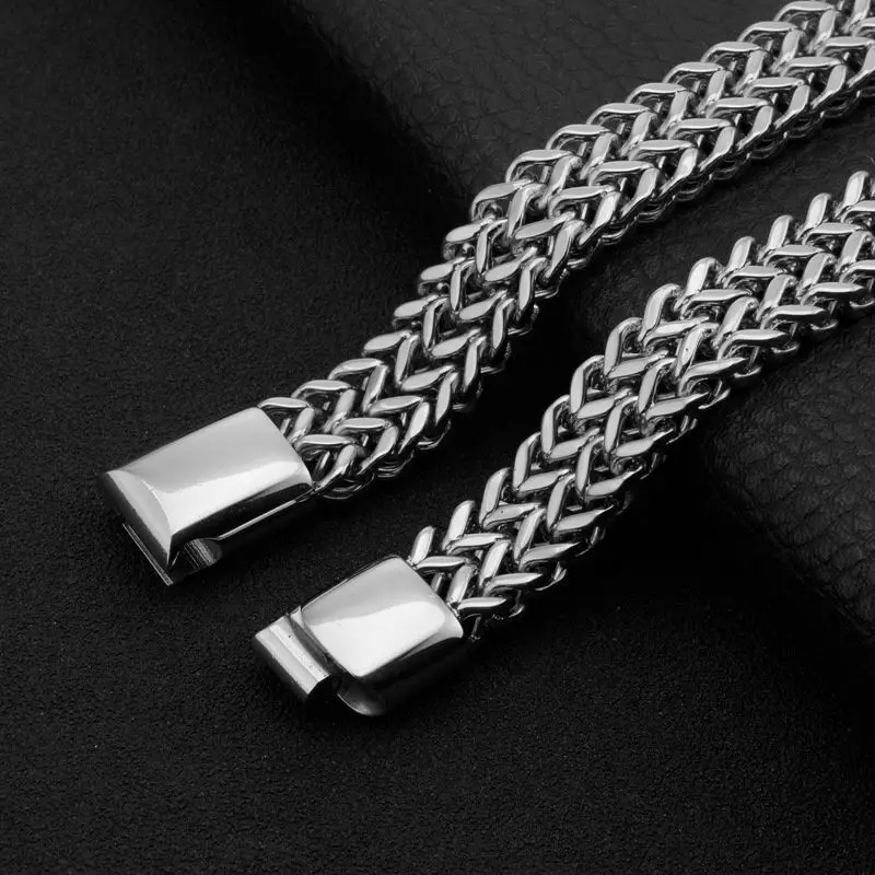 Classic Double Row Wheat Chain Bracelet