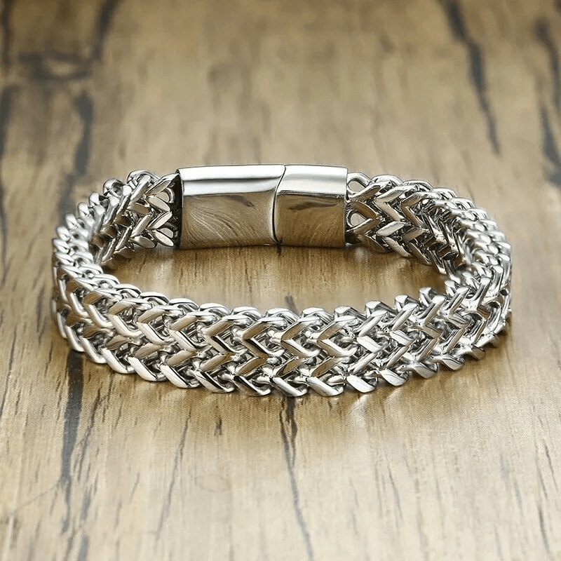 Classic Double Row Wheat Chain Bracelet