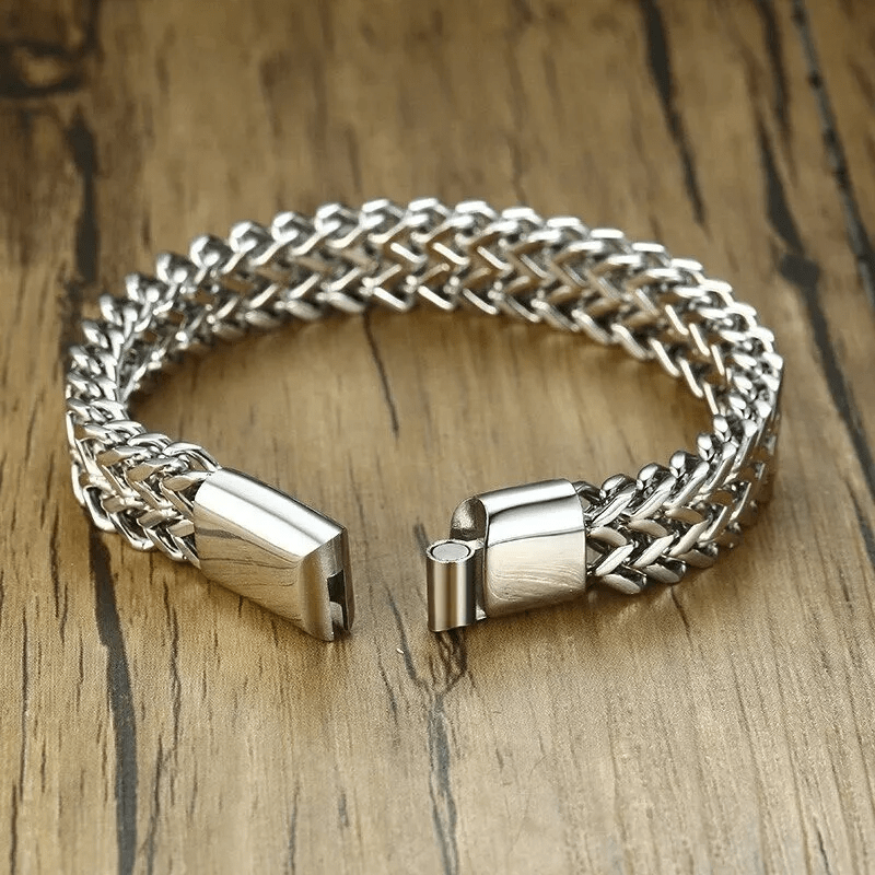 Classic Double Row Wheat Chain Bracelet