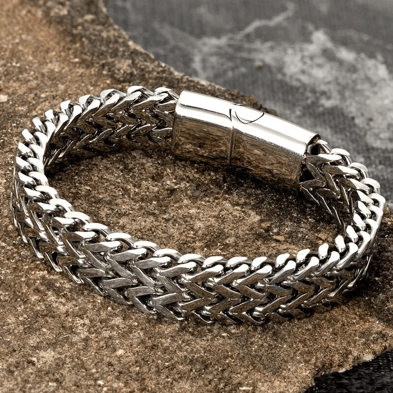 Classic Double Row Wheat Chain Bracelet