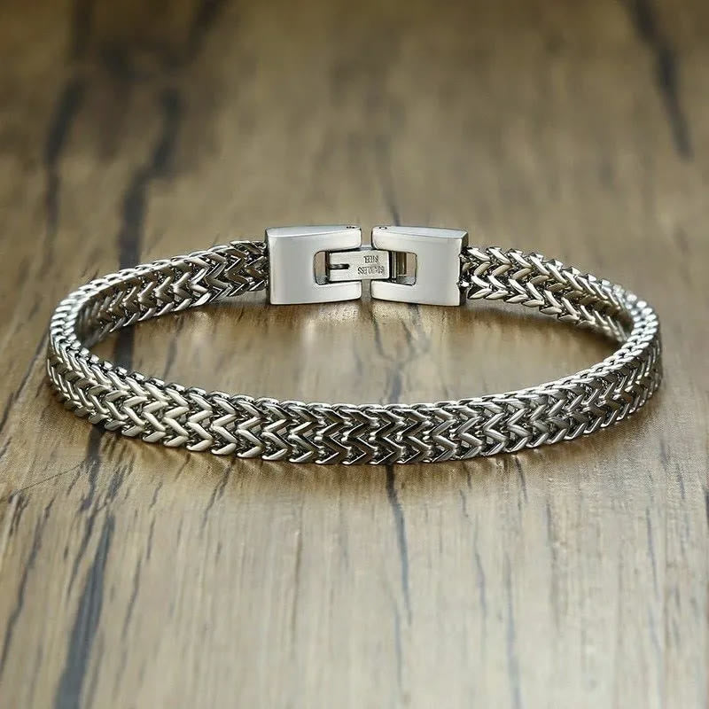 Stainless Steel Wheat Bracelet