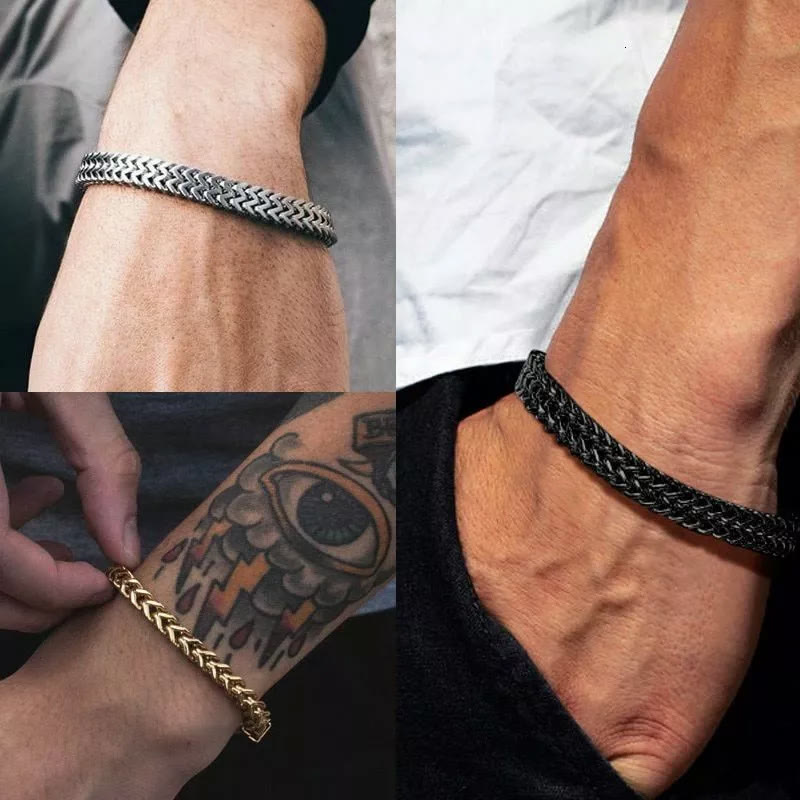 Stainless Steel Wheat Bracelet
