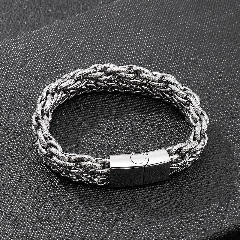 Heavy Chain Link Stainless Steel Bracelet