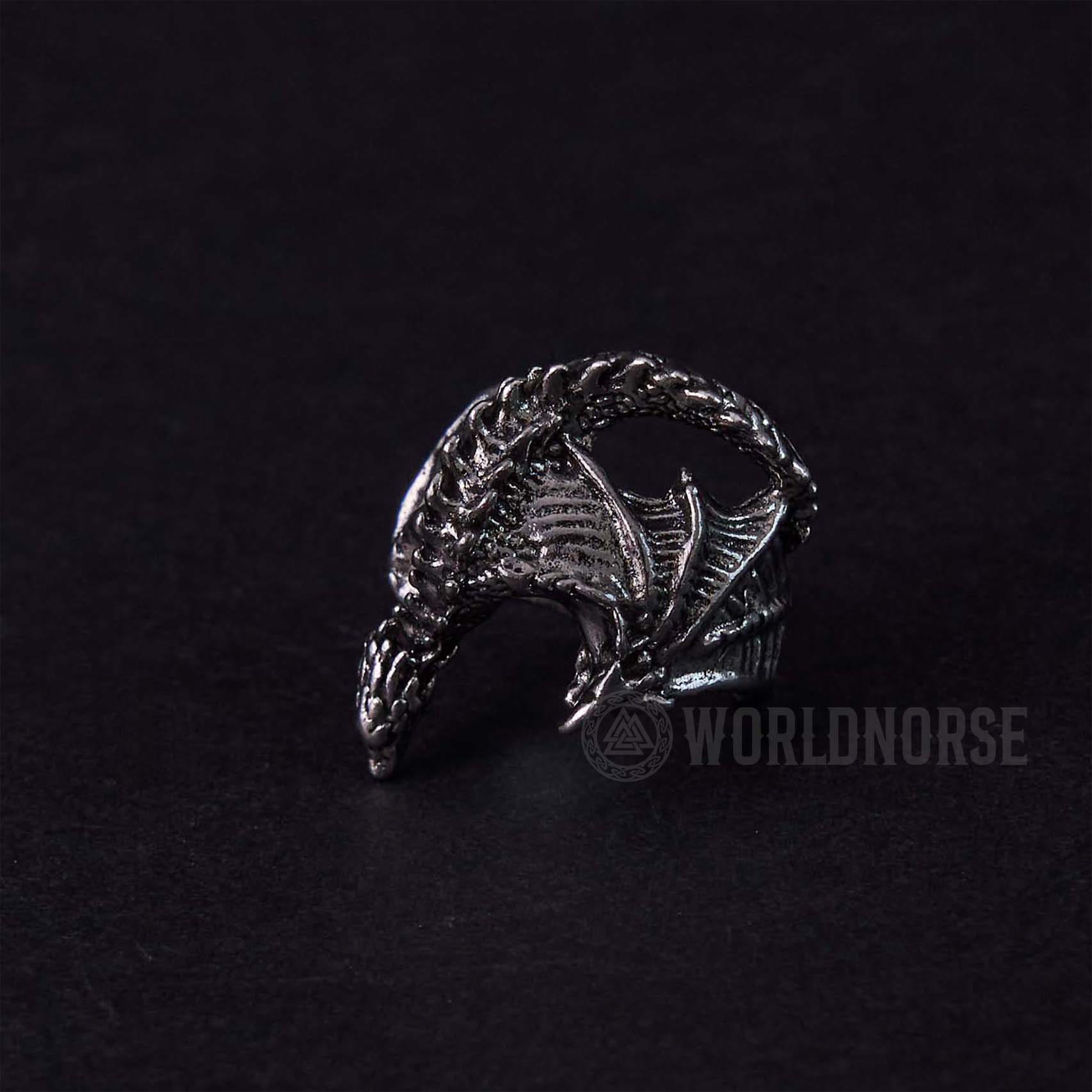 Dragon Open Design Gothic Ring