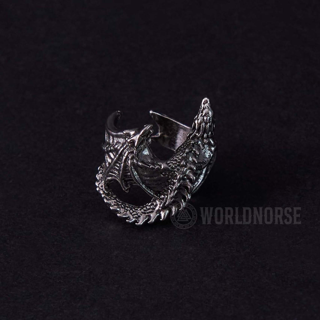 Dragon Open Design Gothic Ring