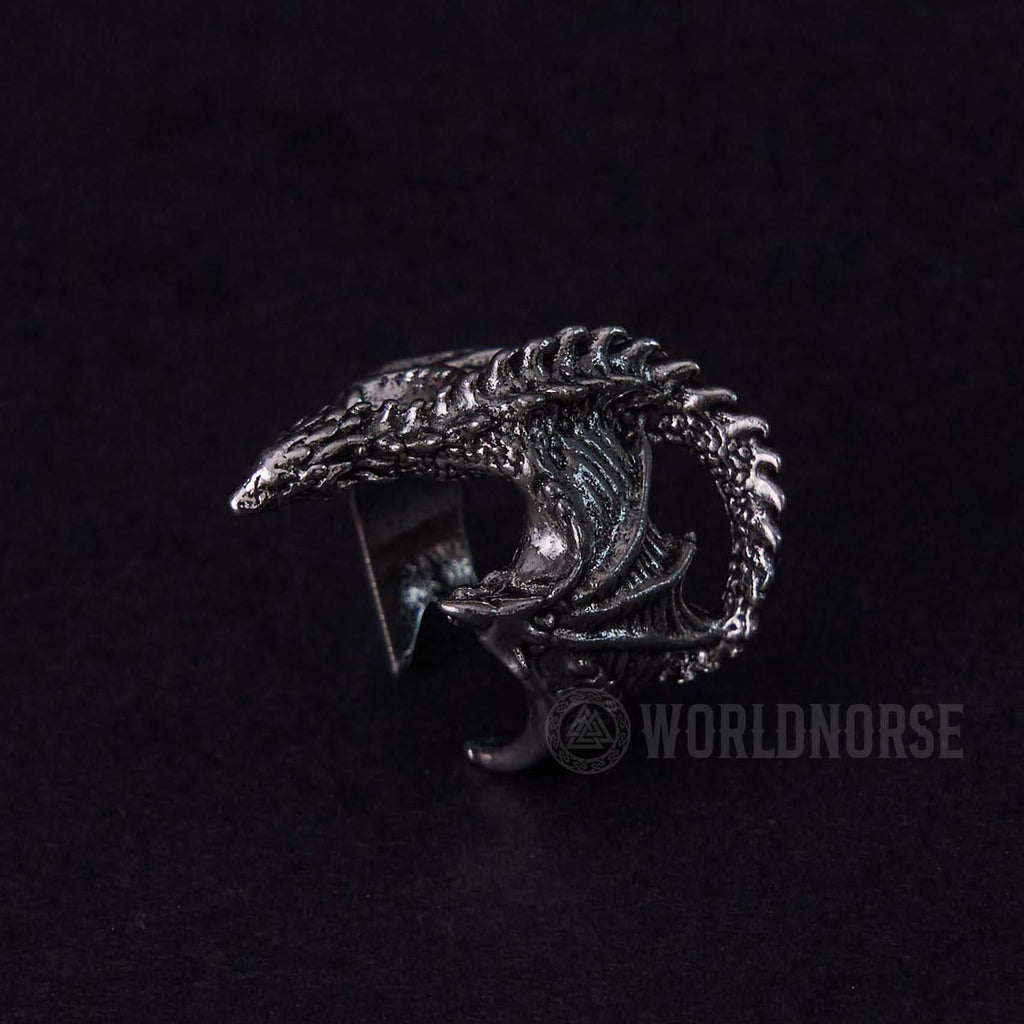 Dragon Open Design Gothic Ring
