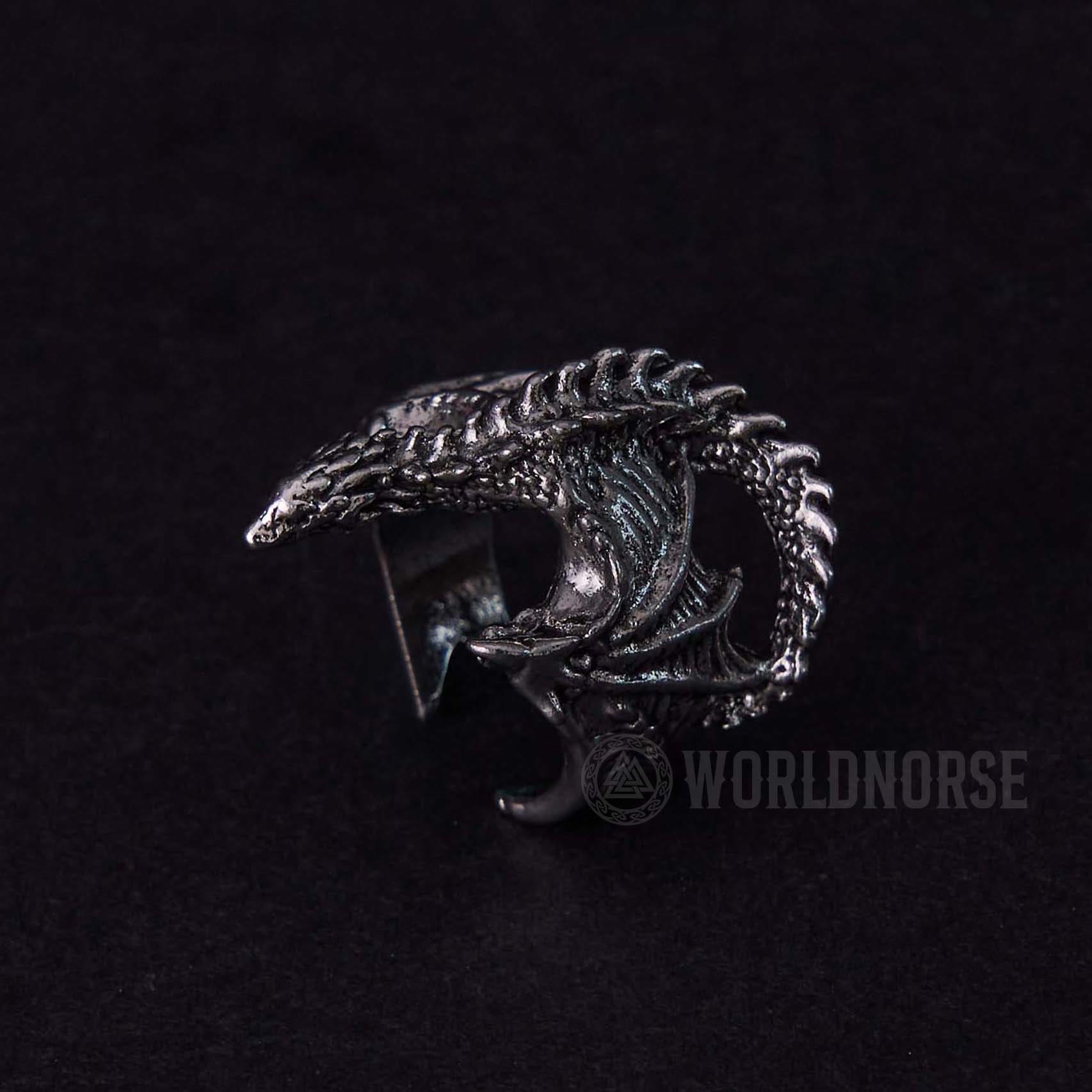 Dragon Open Design Gothic Ring