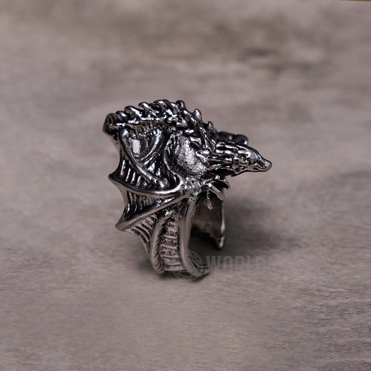 Dragon Open Design Gothic Ring