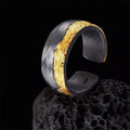 Rustic Gold Vein Open Band Ring