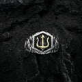 Poseidon Trident Battle Ring