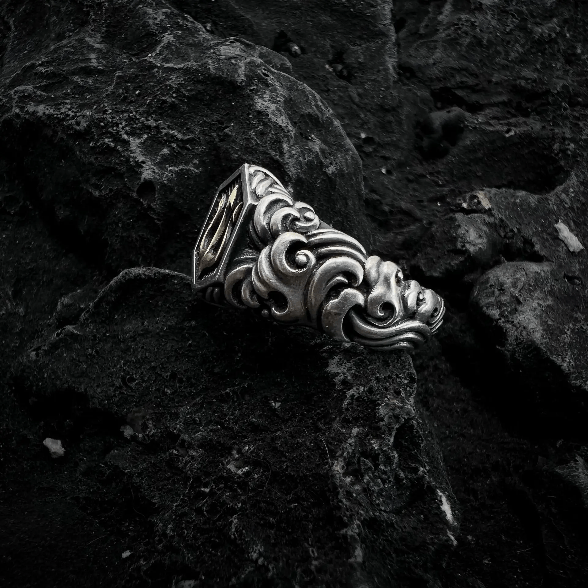Poseidon Trident Battle Ring