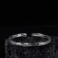 Inscribed Artisan Cuff Bracelet