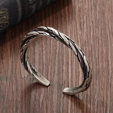 Handcrafted Dual Twist Cuff Bracelet