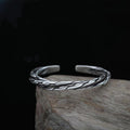 Handcrafted Dual Twist Cuff Bracelet