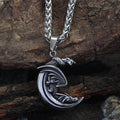 Dragon Claw Crescent Pendant Necklace
