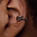 Gothic Coiled Snake Ear Cuffs