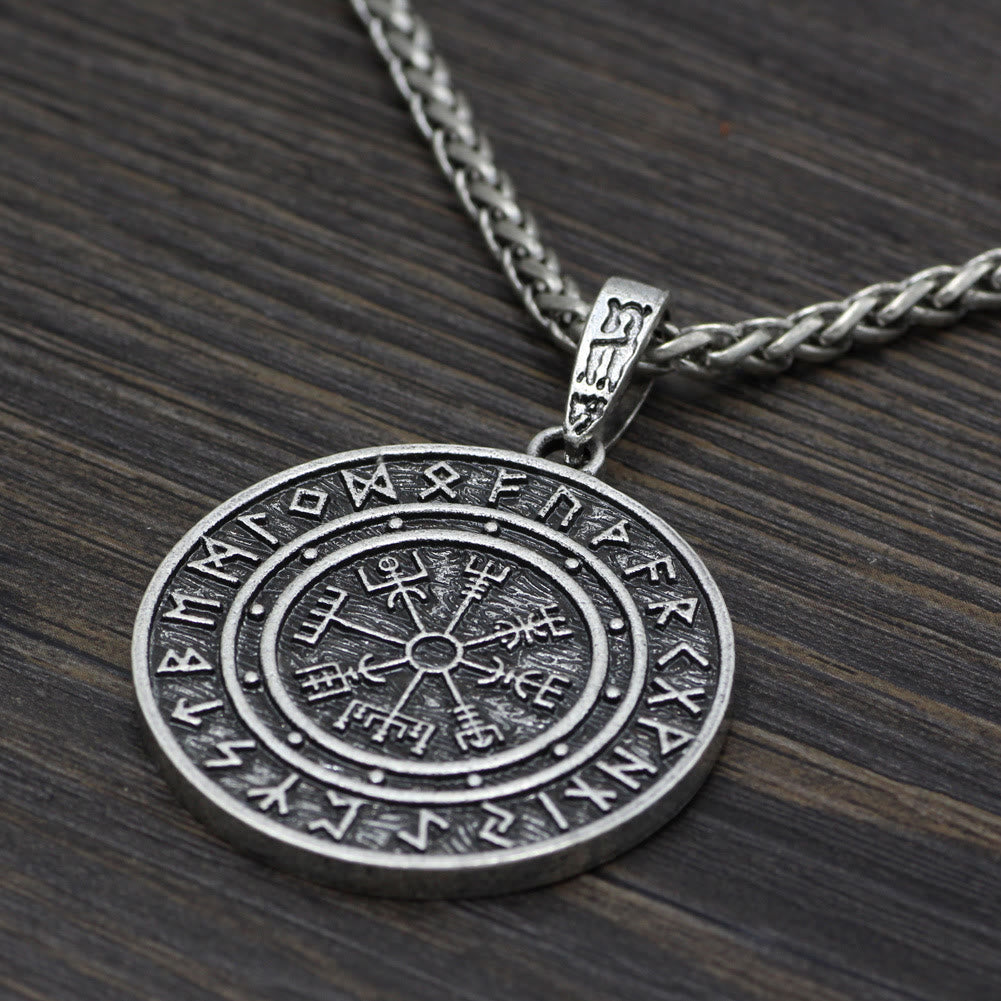 Vegvisir Rune Round Necklace