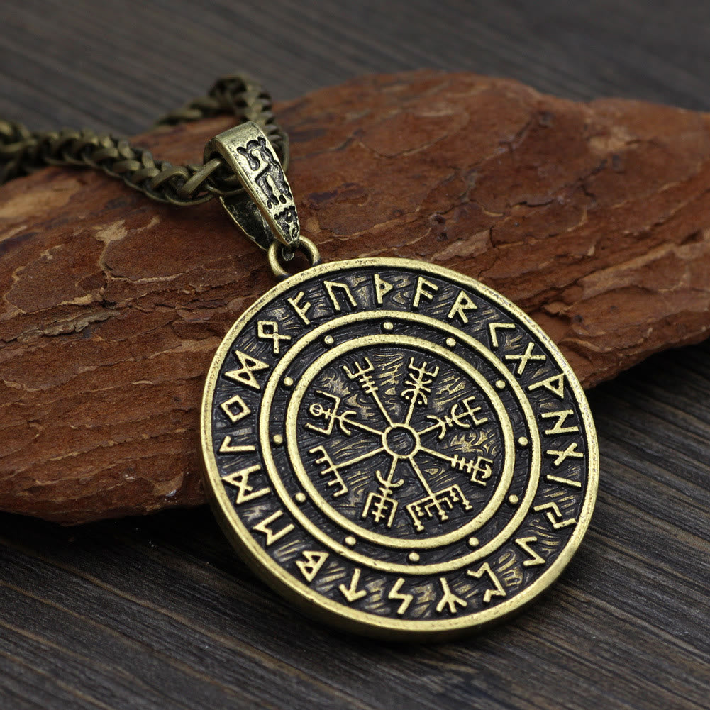 Vegvisir Rune Round Necklace