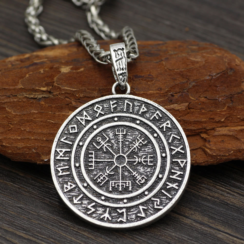 Vegvisir Rune Round Necklace