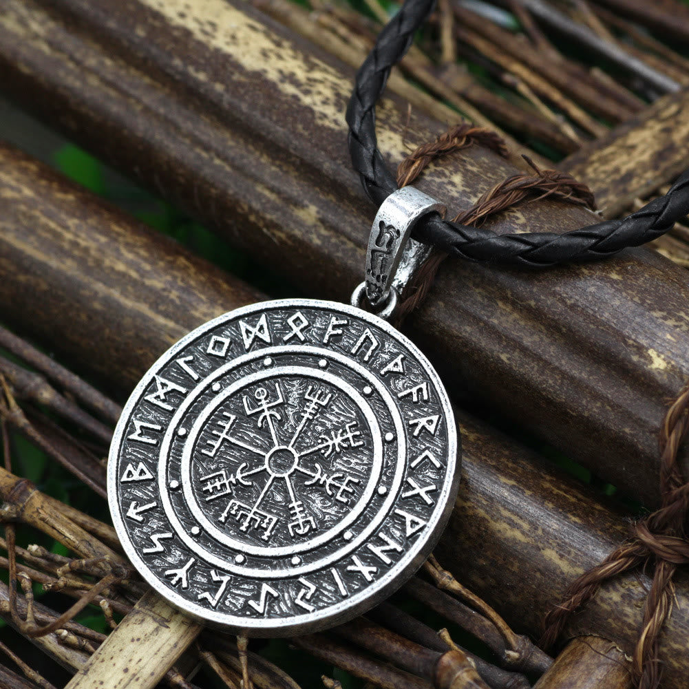 Vegvisir Rune Round Necklace