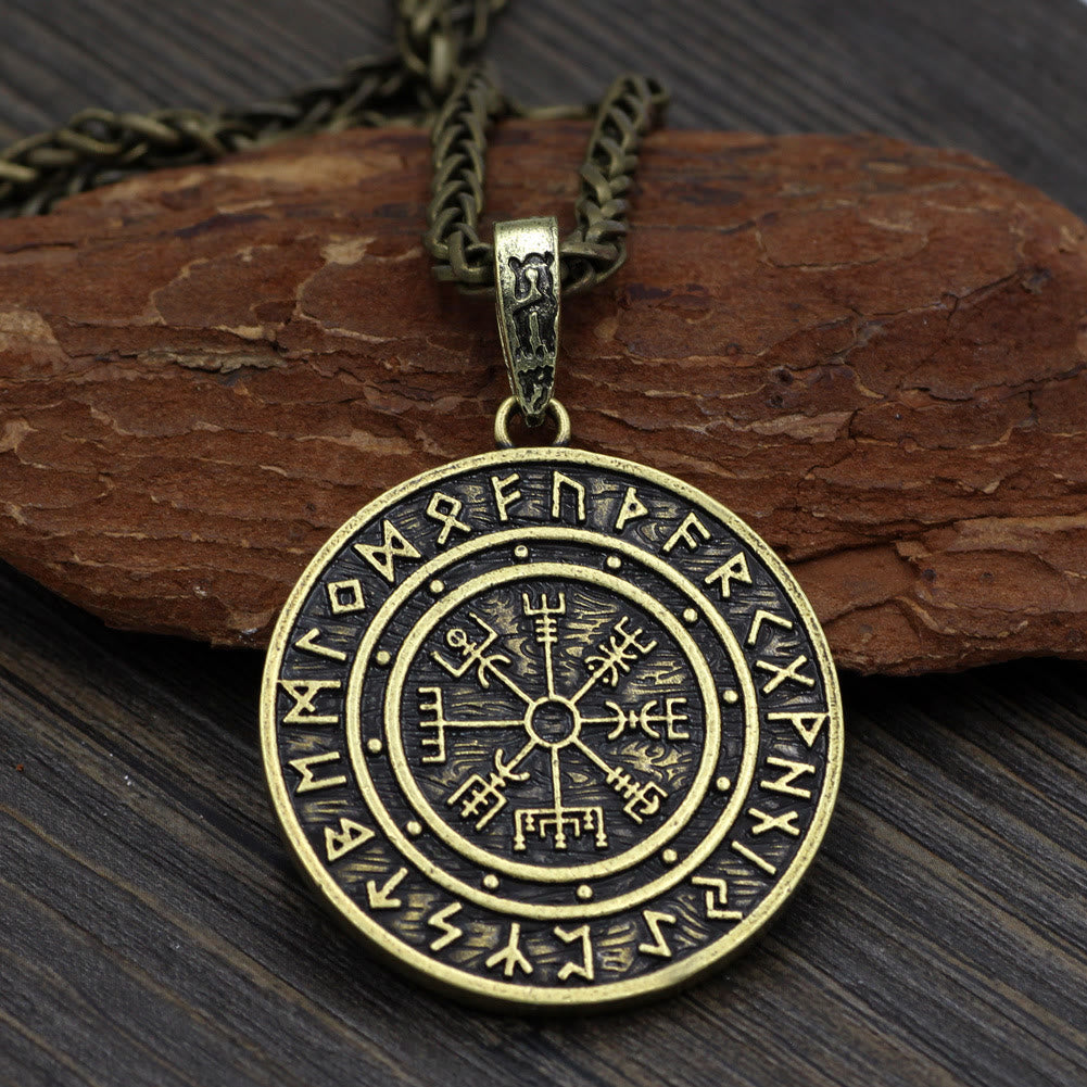 Vegvisir Rune Round Necklace