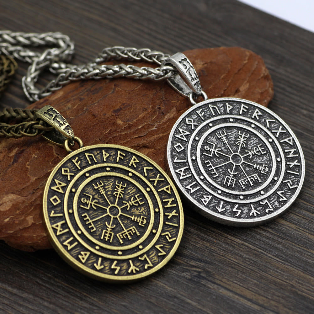 Vegvisir Rune Round Necklace