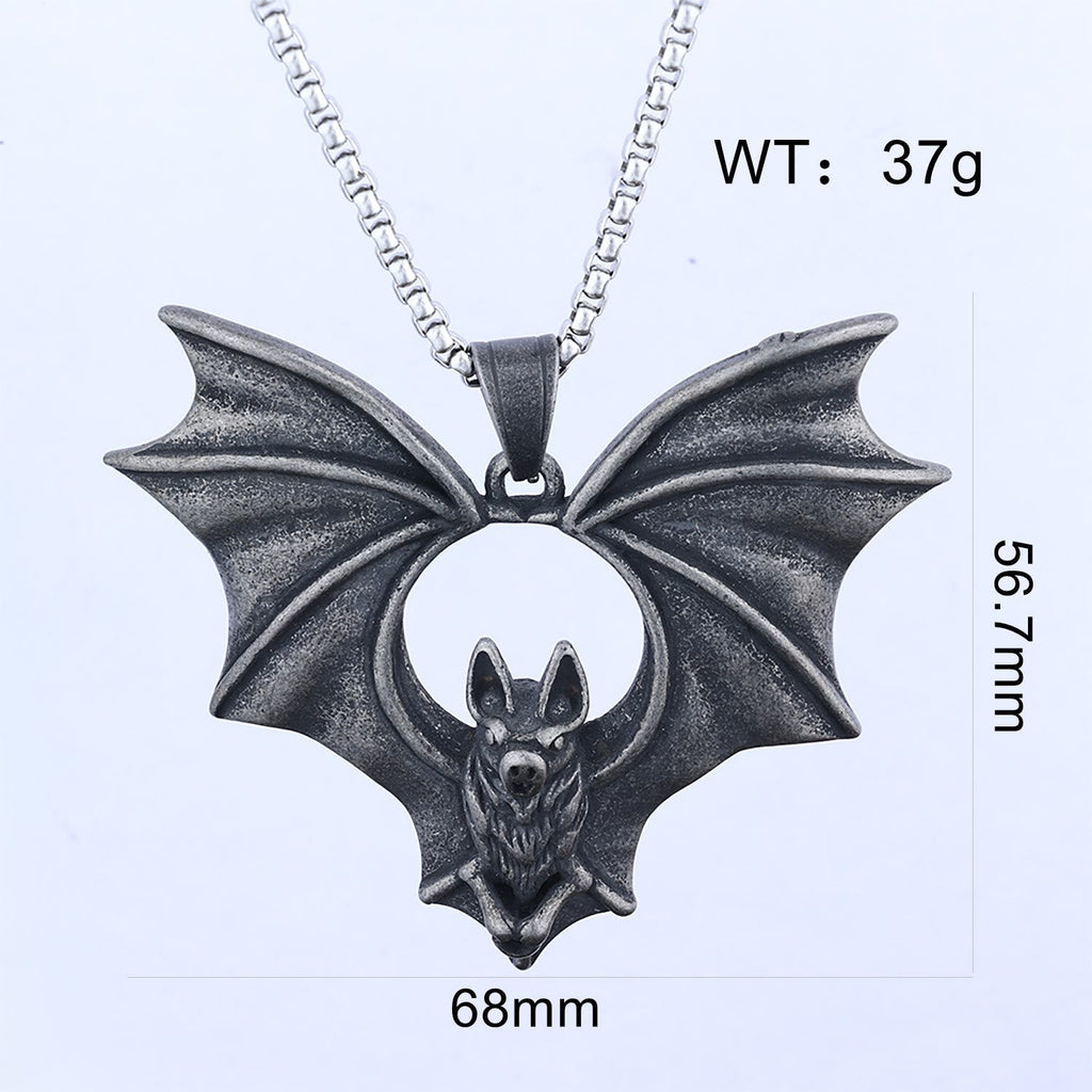 Gothic Dark Bat Necklace
