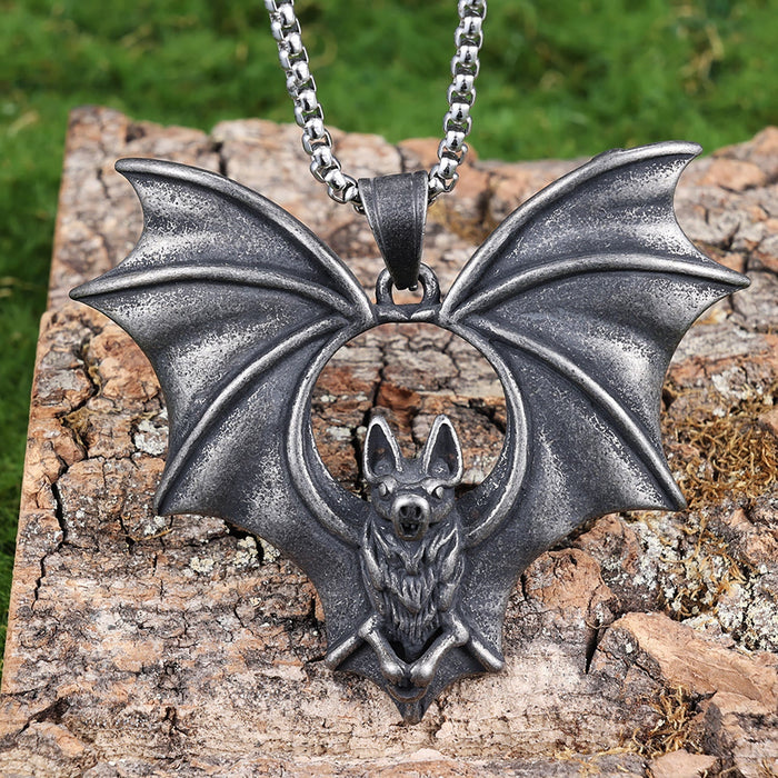 Gothic Dark Bat Necklace
