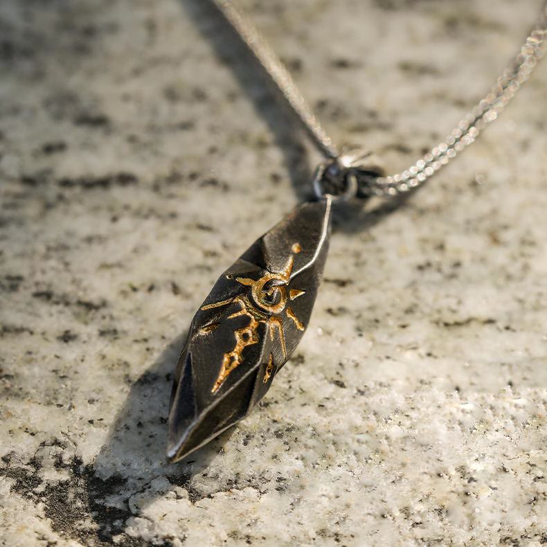 Handcrafted 925 Silver Wishing Stone Necklace