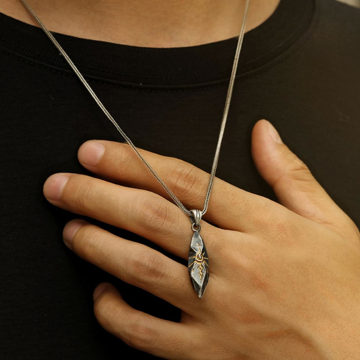 Handcrafted 925 Silver Wishing Stone Necklace