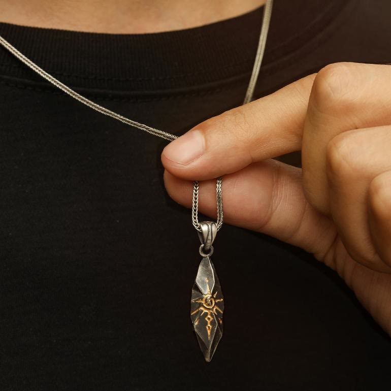 Handcrafted 925 Silver Wishing Stone Necklace