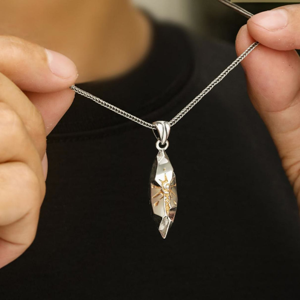 Handcrafted 925 Silver Wishing Stone Necklace