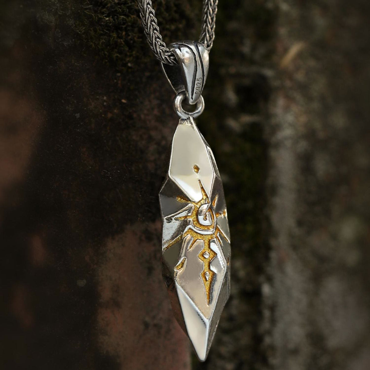 Handcrafted 925 Silver Wishing Stone Necklace