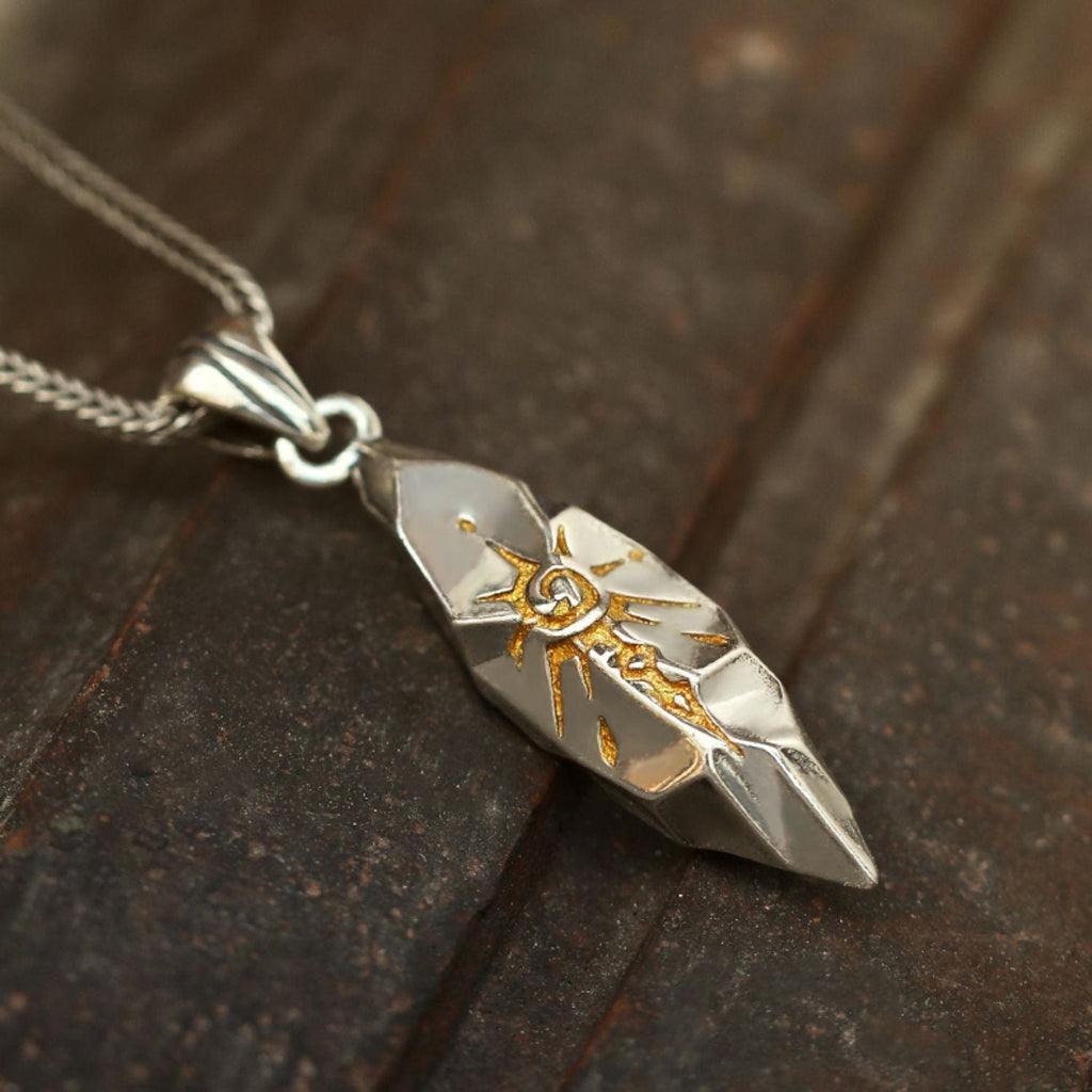 Handcrafted 925 Silver Wishing Stone Necklace