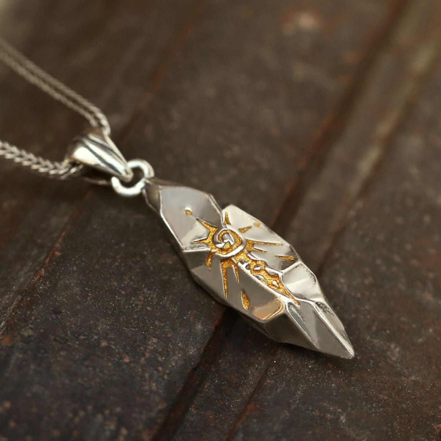 Handcrafted 925 Silver Wishing Stone Necklace