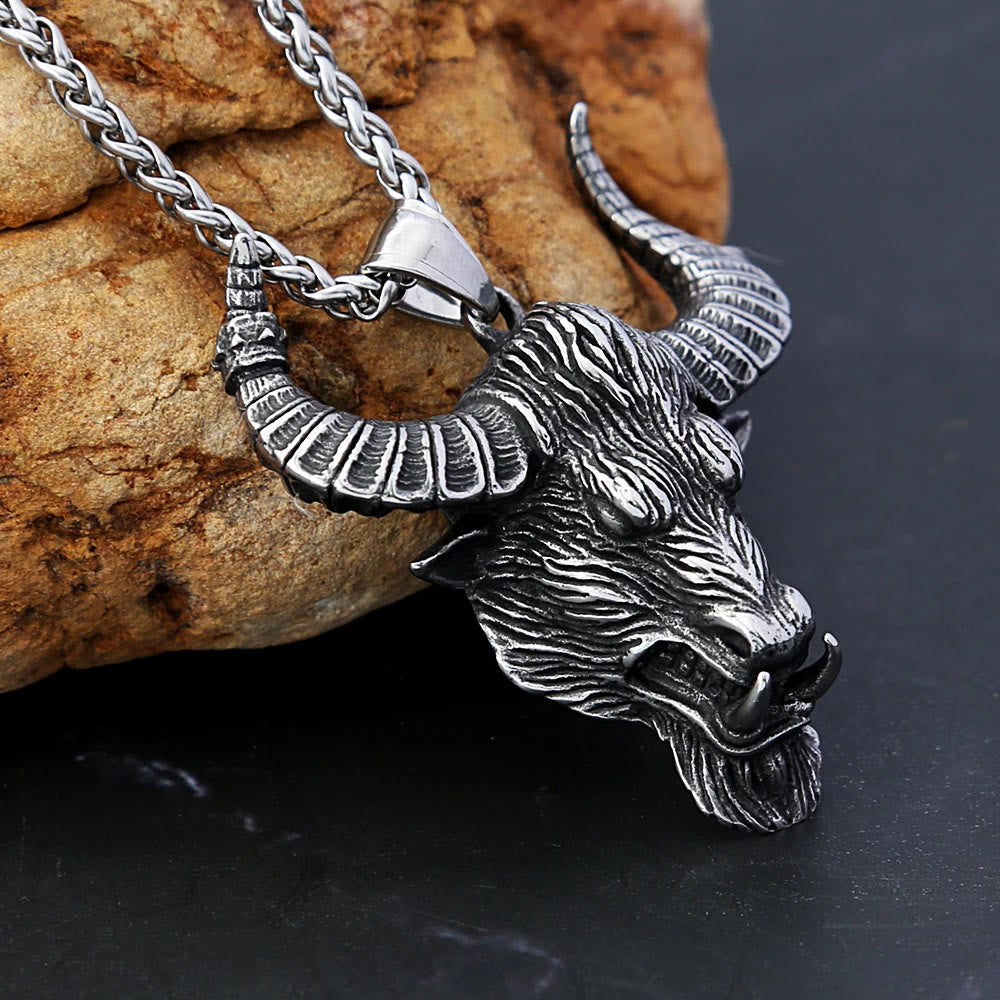 Bull Head Animal Necklace