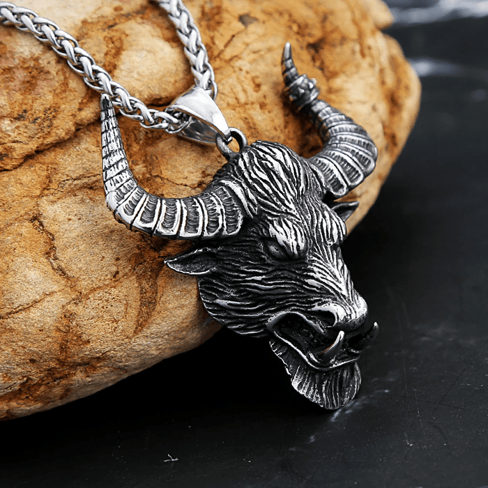 Bull Head Animal Necklace