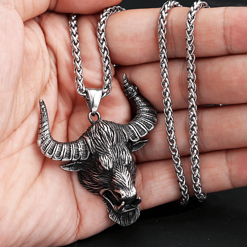 Bull Head Animal Necklace
