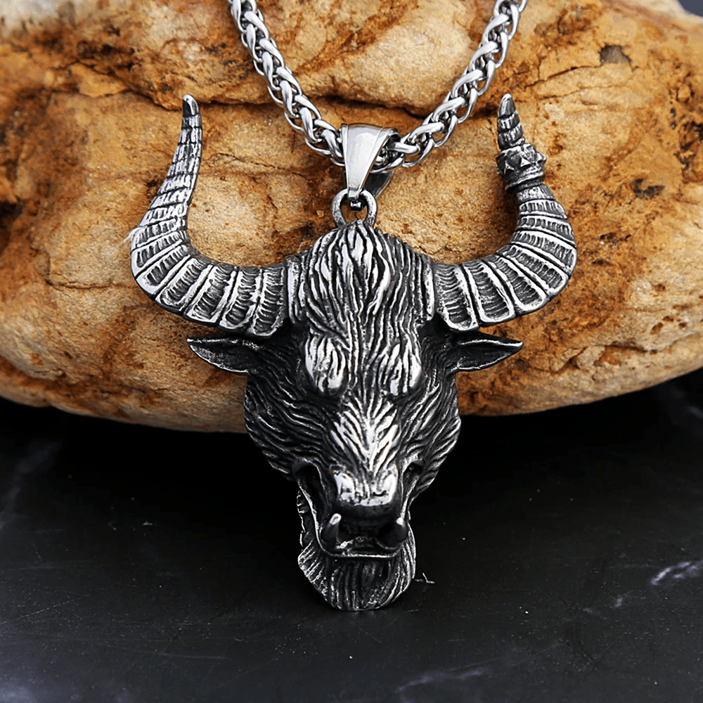 Bull Head Animal Necklace