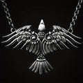 Viking Celtic Raven Bird Necklace