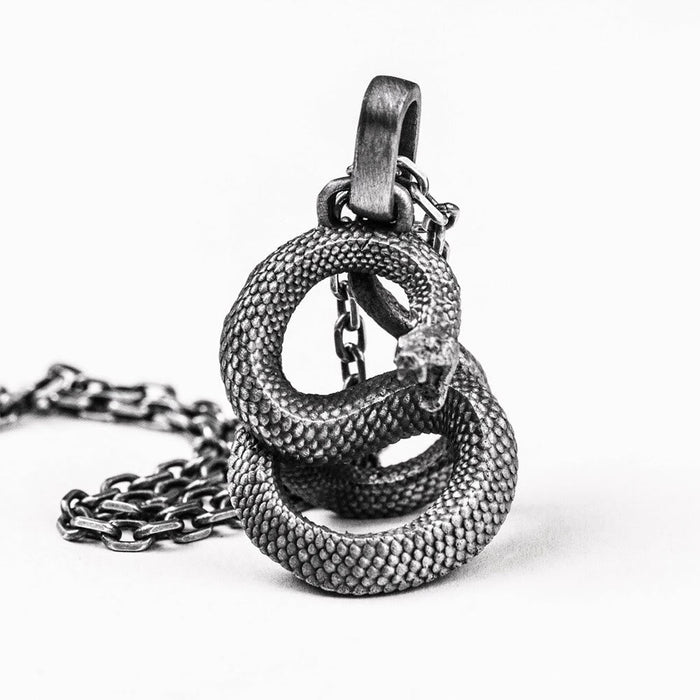 Nordic Jormungandr Pendant Necklace