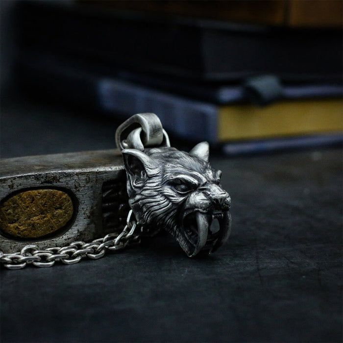 Fierce Saber-Tooth Tiger Necklace