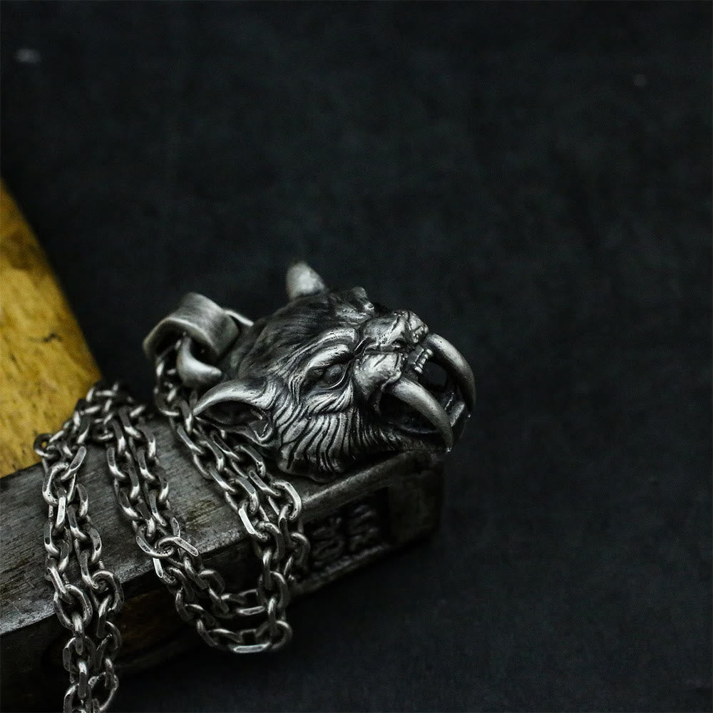 Fierce Saber-Tooth Tiger Necklace
