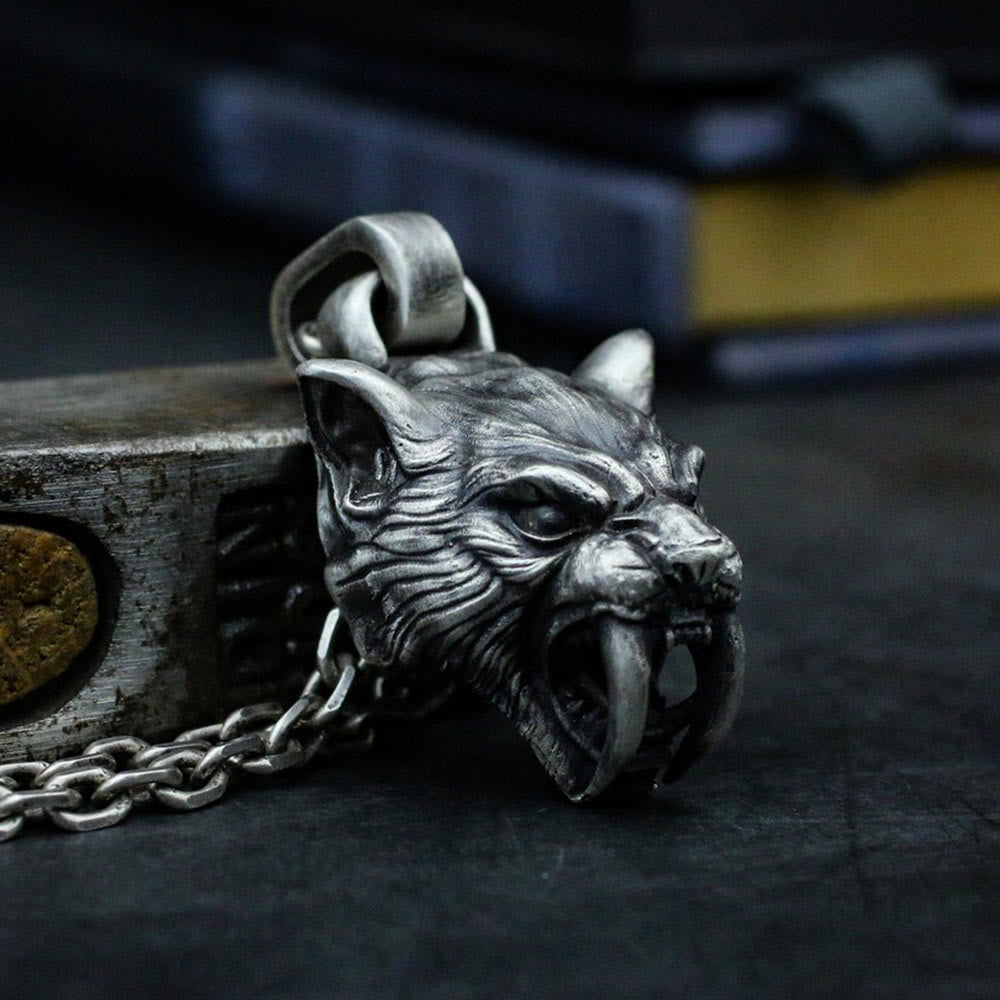 Fierce Saber-Tooth Tiger Necklace