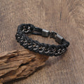 Leather Chain Woven Bracelet