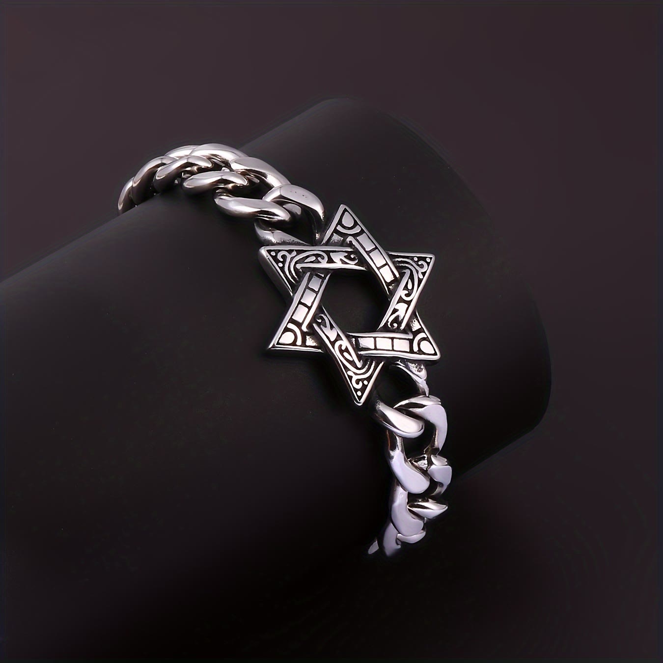 Engraved Star Bracelet